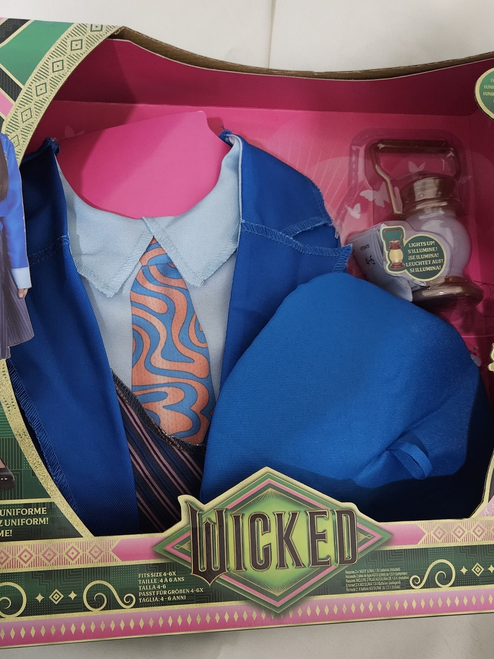 Wicked Shiz Uniform Costume w/ Hat & Lantern Set